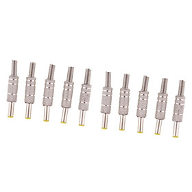 10Pcs DC Power  .5mm x 2.1mm Male Jack Adapter Connector