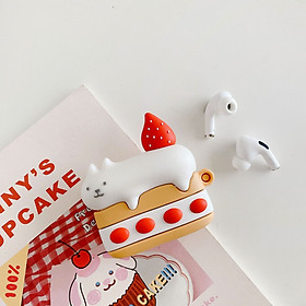 Mua Vỏ ốp case bảo vệ bao đựng tai nghe không dây bluetooth 3/2/1/Pro Cún Bánh Kem - Jerry Shop