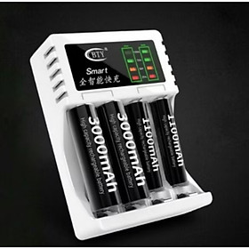MÁY SẠC PIN TIỂU AA AAA ĐIỆN TỬ CAO CẤP