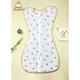 Nhộng Chũn, Nhộng Ngủ Thông Hơi MANNY Vải Thở Mềm Mại, Co Giãn Thoáng Khí Và Khóa 2 Chiều Tiện Lợi Cho Bé Dưới 6 Tháng - Thông Hơi Cánh Cụt
