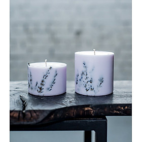 Mua Combo 2 nến thơm cao cấp bằng sáp đậu nành  thơm hương tinh dầu hữu cơ lavender  trang trí những bông hoa lavender Pháp lãng mạn và đẹp mắt