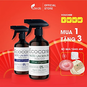 Xịt Lau Bàn Ăn từ Bồ Hòn Hữu Cơ ECOCARE 500ml - Diệt khẩn, khử mùi, hiệu quả mọi bề mặt