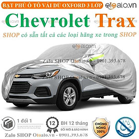 Bạt che phủ xe ô tô Chevrolet Trax 3 lớp cao cấp
