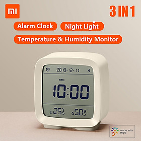 Đồng hồ báo thức thông minh bluetooth Xiaomi Youpin, kiểm soát độ ẩm và nhiệt độ, màn hình LCD