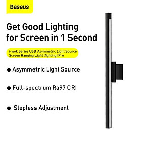 Baseus -BaseusMall VN Đèn treo màn hình bảo vệ mắt Baseus i-work Series - Bản PRO (Hàng chính hãng)