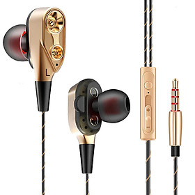 Tai nghe nhét tai CK8 Driver kép Hi-res Audio - Hàng nhập khẩu