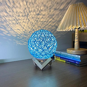 Mua Đèn Ngủ Để Bàn Hình Quả Cầu Mây  Đèn Trang Trí Decor Phòng Ngủ - JYooHome - Có Kèm Đế Gỗ  Đầu Nguồn USB - Hàng Chính Hãng