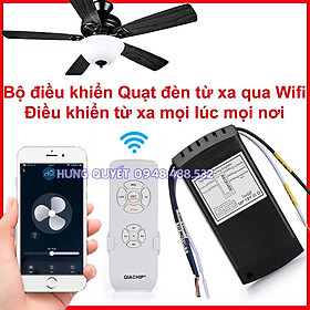 Mua Bộ công tắc điều khiển thông minh quạt trần có đèn từ xa qua WiFi sử dụng App Smart Life trên điện thoại mọi lúc mọi nơi