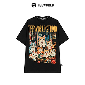 Áo Thun Local Brand Teeworld Mèo May Mắn T-shirt Nam Nữ Unisex