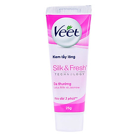 Kem Tẩy Lông Cho Da Thường Veet Silk & Fresh Tuýp (25g)