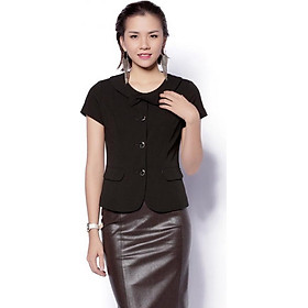 Áo Ký Giả Tay Cộc Nơ Cổ | The One Fashion | Tiki