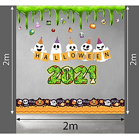 Mua DECAL TRANG TRÍ HALLOWEEN 2021 COMBO CHÀO ĐÓN LỄ HỘI MA QUỶ