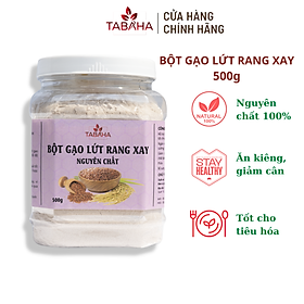 Bột Gạo Lứt Rang Xay Nguyên Chất Tabaha 500g Giúp Ăn Kiêng Giảm Cân