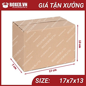 17x7x13 Combo 100 hộp Carton đóng gói hàng giá tại xưởng