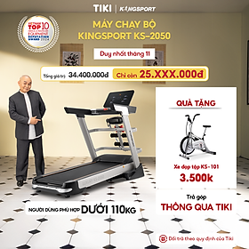 Máy chạy bộ tại nhà KingSport Luxury KS-2050 Đa Năng Có Chức Nâng Dốc Tự Động, Kèm Theo Đai Massage Và Thanh Gập Bụng