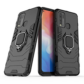Ốp lưng cho Vivo Y30 Y50 iron - man chống sốc kèm nhẫn xoay chống xem video bảo vệ camera