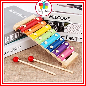 Đồ chơi đàn gỗ 8 thanh quãng Piano Xylophone - Đồ chơi âm nhạc cho bé