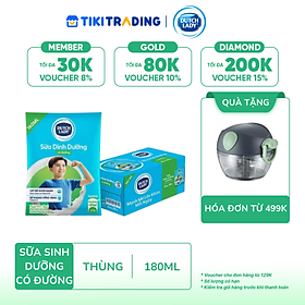 Thùng 48 Bịch Sữa Tiệt Trùng Dutch Lady Cô Gái Hà Lan Có Đường 180ml