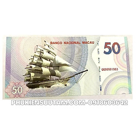 Mua Tiền Lưu Niệm Macao Thuận Buồm Xuôi Gió  kích thước: 15.5cmx7.5cm  màu: tím  xanh lá - Không có giá trị lưu hành - SP005768