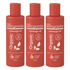 Bộ 3 chai Dầu massage hữu cơ Little Innoscents Organic Massage Oil