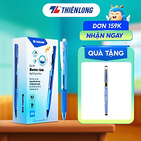 Combo 5-10-20 Bút Bi Thiên Long TL-095 - Tự động thu ngòi khi cài vào túi áo