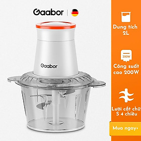 Mua Máy xay thịt thực phẩm đa năng GAABOR GJ-M20A01 2L (Nhựa - Tô Thủy Tinh) - Hàng chính hãng