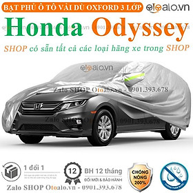 Bạt phủ ô tô dành cho xe Honda Odyssey 3 lớp cao cấp