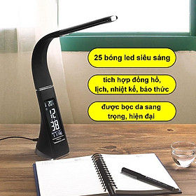 Mua Đèn bàn chống cận cảm ứng tích hợp đồng hồ  lịch   nhiệt kế phong cách hiện đại-K1777