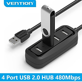 Bộ chia 4 cổng USB 2.0 Vention VAS-J43 (50cm - 1m) - Hàng chính hãng