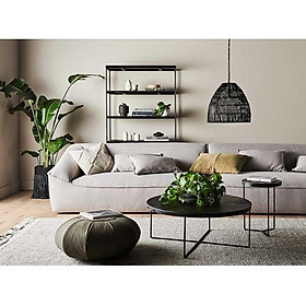 Mua Bàn tròn chân sắt mặt gỗ mdf hiện đại