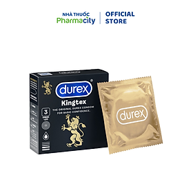 Bao Cao Su Durex Kingtex (Hộp 3 Cái)