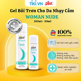 Gel bôi trơn gốc nước PJUR Woman Nude chai 100ml dành cho nữ đặc biệt dành cho làn da nhạy cảm an toàn lành tính - 100ml