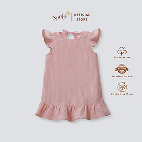 Váy Cổ Tròn Tay Bèo Cột Nơ Xinh Xắn Cho Bé Gái - NAOMI DRESS - DRL025