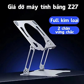 Giá đỡ máy tính bảng, ipa hợp kim nhôm cao cấp Z27 Kê đa năng gấp gọn điều chỉnh được độ cao giao hàng nhanh tiki mall