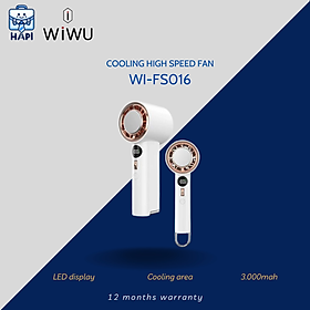 Mua Quạt cầm tay mini hàng chính hãng WiWU Cooling High Speed Fan Wi-FS016: Thiết kế sang trọng  có sò lạnh  tốc độ gió cao