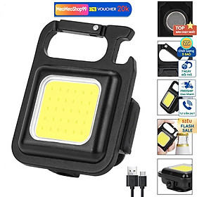 Mua Đèn pin siêu sáng có móc khóa đa năng chống nước  sạc usb tiện dụng