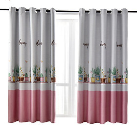 Mua RÈM CỬA CHẬU HOA  MÀU HỒNG VÀ XANH .SIZE 2M NGANG X 2M CAO ( 1 TẤM )