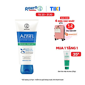 Sữa Rửa Mặt Dưỡng Trắng Và Ngăn Ngừa Mụn Acnes Whitening+ Cleanser (100g)