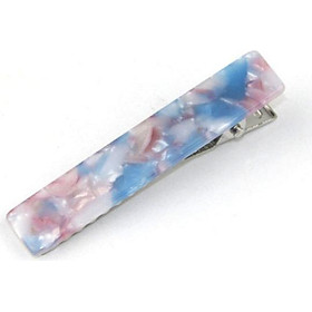 Kẹp tóc xuất Nhật vân đá cao cấp KAH62 hình thanh ngang mẫu HOT (chọn màu)