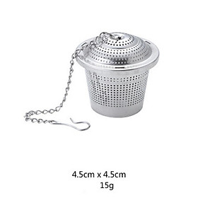 Fine Stainless Steel Tea Strainer Steeper with Chain Hook for Drinking