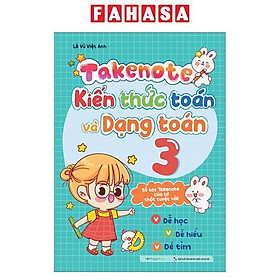 Take Note - Kiến Thức Toán Và Dạng Toán 3