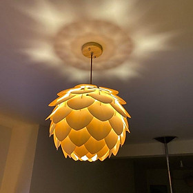 Mua Đèn trang trí phòng khách phòng ngủ quầy bar cafe bằng chất liệu gỗ cao cấp Golden Deer GD160