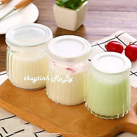 Mua Bộ 10 Hũ Thủy Tinh Sọc Làm Sữa Chua 100ml  Hũ Lọ Yaourt  Lọ Pudding  Hủ Làm Sữa Chua  Caramen