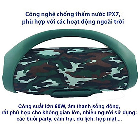 Mua Loa bluetooth BOOMBOX công suất 30W bass căng loa nghe nhạc bluetooth xách tay  cao cấp  chống nước - KARPINO