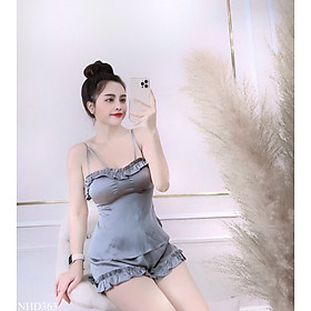 Bộ đồ ngủ Latin 2 dây có mút ngực