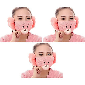Khẩu trang bịt tai giữ ấm mùa dịch - KTA2 Giao Màu Ngẫu Nhiên 