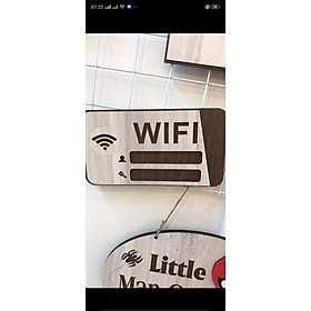 Bảng Thông Tin Wifi Bằng Gỗ Decor Shop, Cửa Hàng