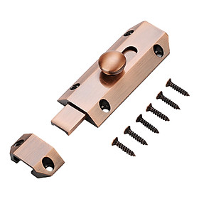 Multiunction Door Security Slide Lock Latch Thickened Rustproof Heavy Duty Brass Door Lock