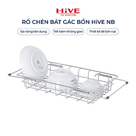 Rổ chén bát co giãn gác bồn rửa HiVE Inox 304