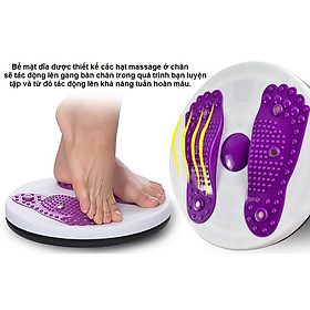 Bàn xoay eo, đĩa xoay eo hình bàn chân tập thể dục giảm mỡ bụng tại nhà